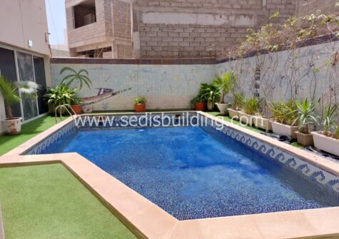 Appartement avec piscine et salle de sport à louer aux Almadies